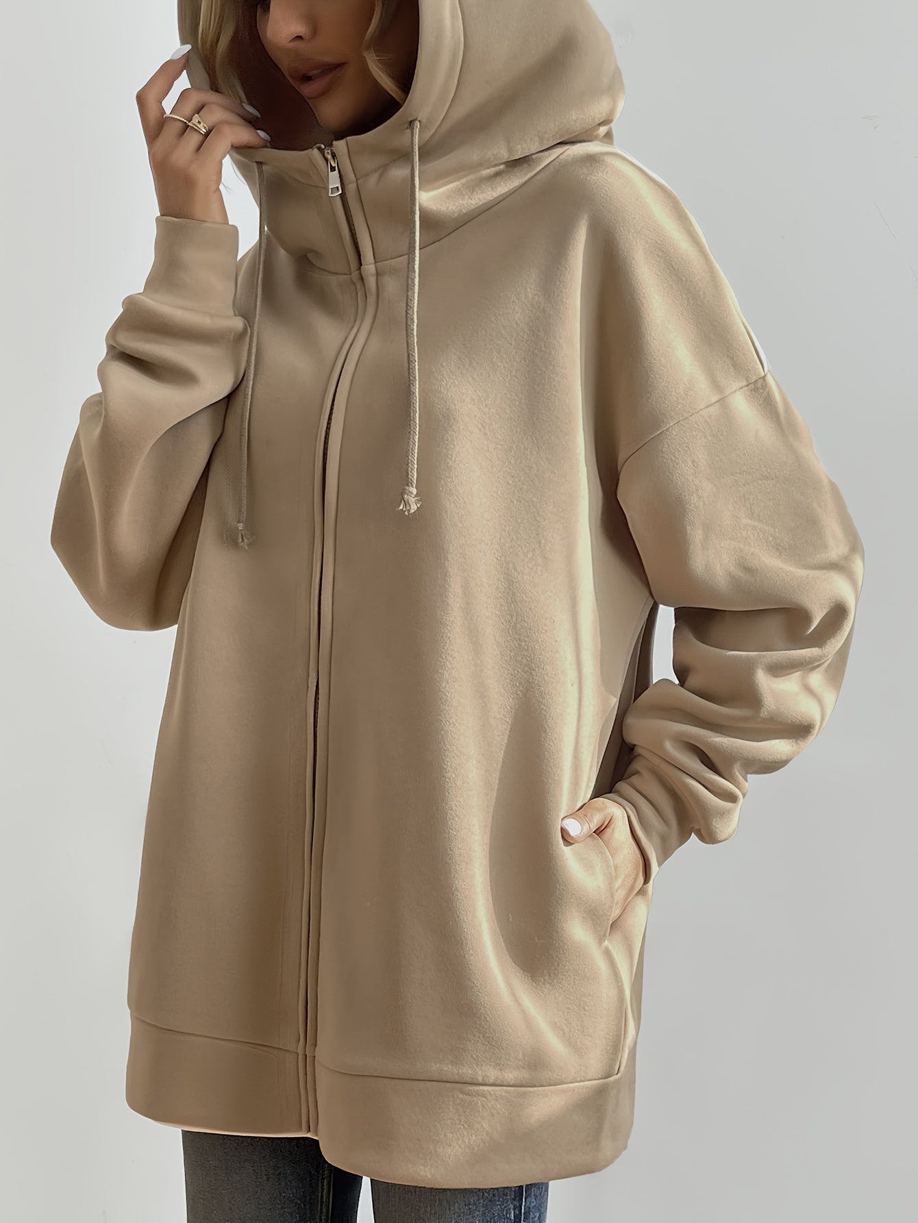 Fiona – lässiger sport-hoodie mit reißverschluss