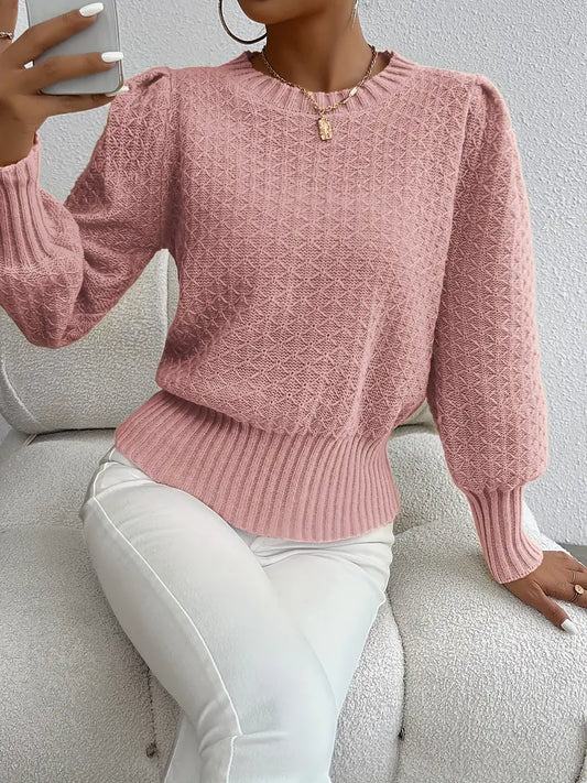 Alma - Eleganter Strickpullover mit Rautenmuster