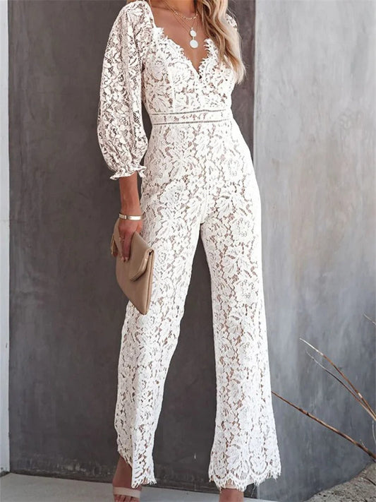 Viola - Elegante Spitze Jumpsuits