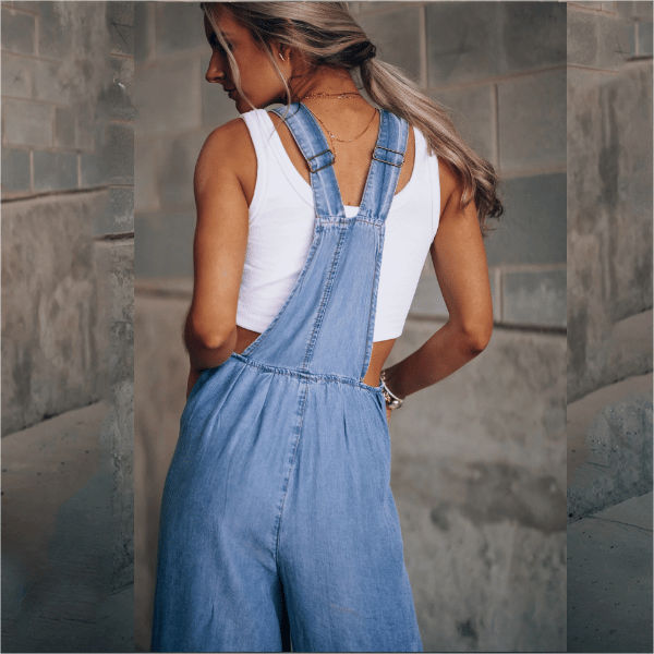 Sanura - Damen Denim Jumpsuit