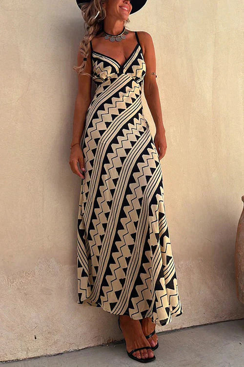 Olla - Ethnisches Print-Kleid