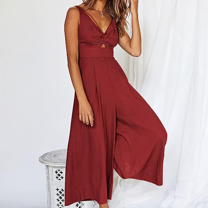 DAWN - Elegante Jumpsuits mit V-Ausschnitt