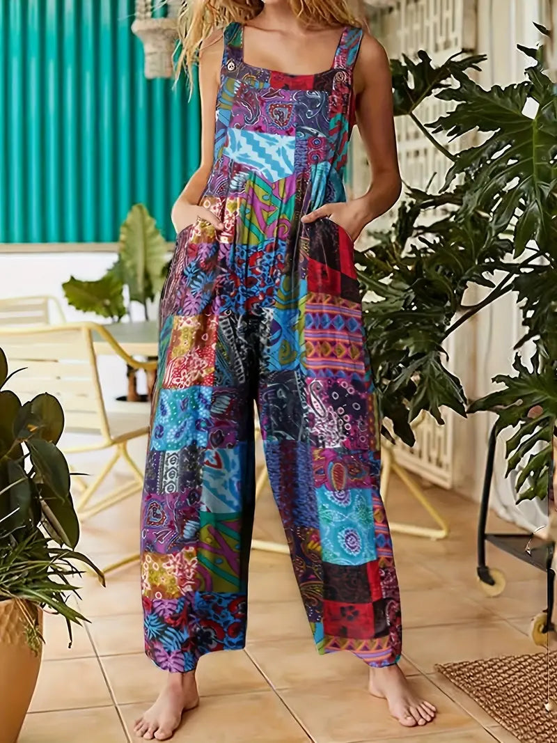 Darla - Vintage Print Jumpsuit